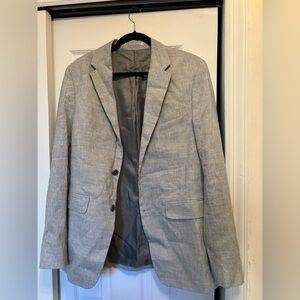 gray zara blazer